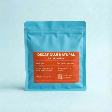 Beanwatch Decaf Filterkaffee Guji Natural von der Frontseite