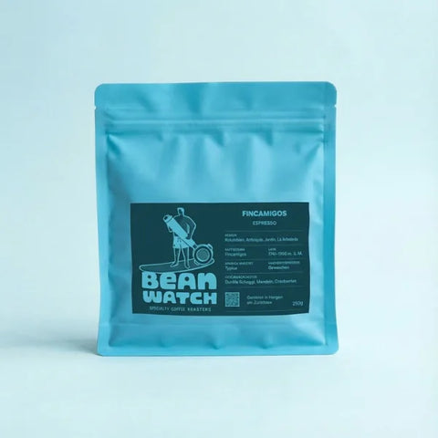 Beanwatch Espresso Fincamigos Kaffeeverpackung