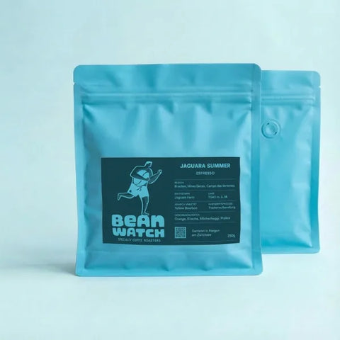 Beanwatch Espresso Jaguara Front und Rückseite