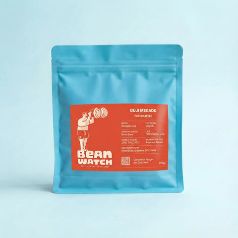 Guji Megadu Filterkaffee Verpackung von Beanwatch