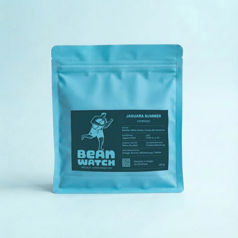 Beanwatch Espresso Jaguara Frontseite der Verpackung