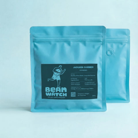 Beanwatch Espresso Jaguara Front und Rückseite