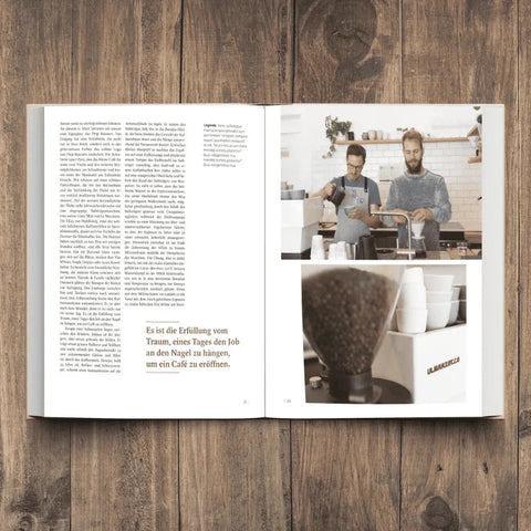 Das Portrait über die Drip Coffee Brüder im Buch Kaffee Erlebnis Schweiz von Joscha Gewinner